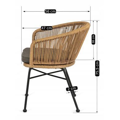 Стул MEBEL ELITE FLAMENCO Ротанг фотография