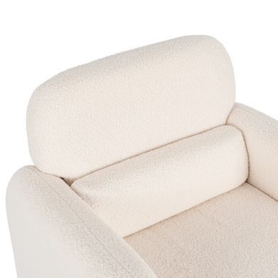 Кресло MEBEL ELITE TOGO Кремовый Букле фотография