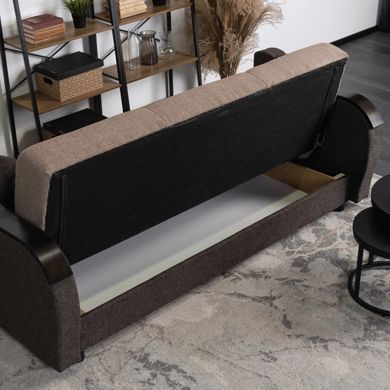 Диван MEBEL ELITE BLOOM 210 см Коричневый фотография