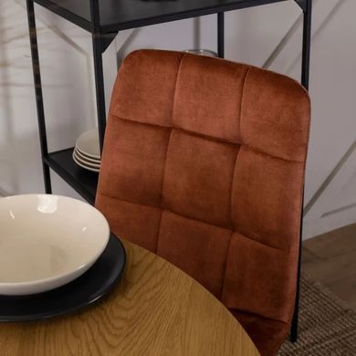 Стул бархатный MEBEL ELITE PERU Velvet, Рыжий фотография