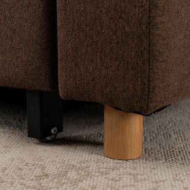 Кресло раскладное MEBEL ELITE SOLOR ткань Коричневый фотография