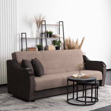 Диван MEBEL ELITE BLOOM 210 см Коричневый фотография