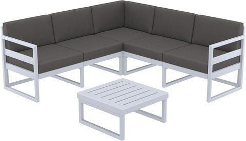 Комплект меблів для тераси Siesta Onto Mykonos Lounge Corner Set Gray Сірий