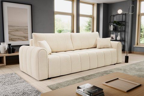 Диван розкладний SATO Perfect Home Польща Світло-бежевий фотографія