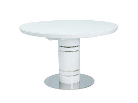 Стол Обеденный STRATOS Signal 120(160)x120 Белый фотография