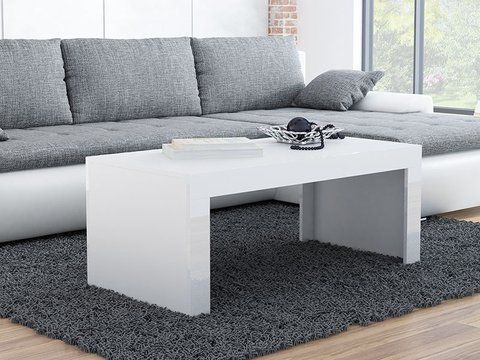 Журнальний столик TESS 120x60 Cama Білий Мат / Білий Глянець фотографія