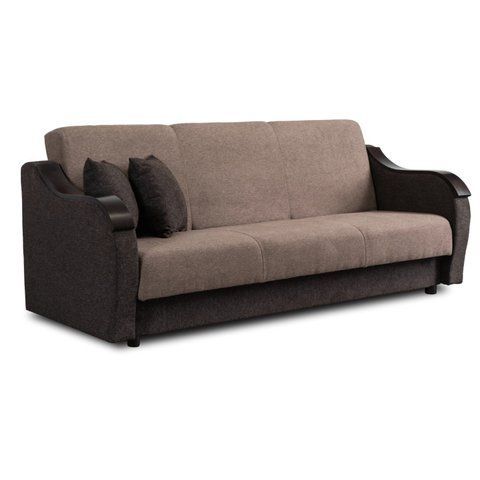 Диван MEBEL ELITE BLOOM 210 см Коричневий фотографія