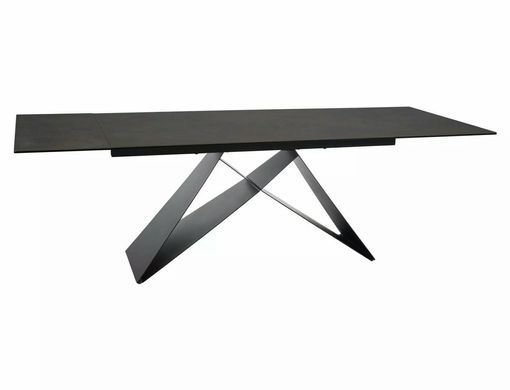 Стіл Обідній WESTIN CERAMIC Signal OSSIDO BRUNO 160(240)X90 Коричневий Мат / Чорний Мат фотографія
