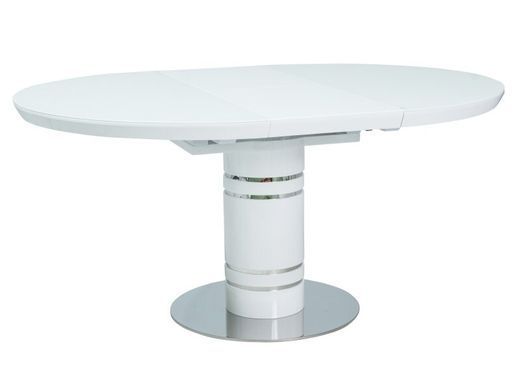 Стол Обеденный STRATOS Signal 120(160)x120 Белый фотография