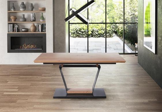 Стіл розкладний URBANO Halmar 160/220x90 Дуб Золотий фотографія