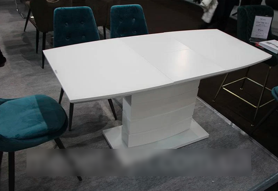 Стол раскладной TMM-50-1 VETRO 120x80 Белый Матовый фотография