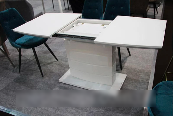 Стол раскладной TMM-50-1 VETRO 120x80 Белый Матовый фотография