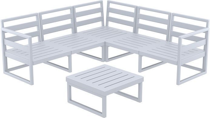 Комплект меблів для тераси Siesta Onto Mykonos Lounge Corner Set Gray Сірий