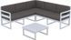 Комплект меблів для тераси Siesta Onto Mykonos Lounge Corner Set Gray Сірий