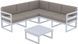 Комплект меблів для тераси Siesta Onto Mykonos Lounge Corner Set Gray Сірий