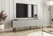 Тумба під телевізор Perfect Home Оро / Oro 3-дверна з чорними ніжками RTV175 Сірий фотографія