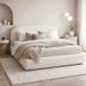 Ліжко двоспальне MEBEL ELITE ROSSO 160x200 см Кремовий
