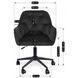 Стул офисный поворотный бархатный MEBEL ELITE MILAN 2 Velvet Черный / Черный