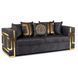 Диван MEBEL ELITE PALLAZO 3S Черный
