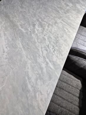 Стіл NORMAN CERAMIC Muie White Intarsio 140x90 Білий Глянець Кераміка Чорний фотографія