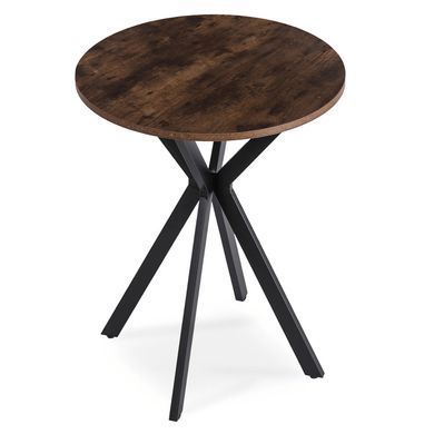 Стіл MEBEL ELITE LAUREN 60X60 Дуб рустик/ чорний фотографія