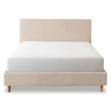 Ліжко двоспальне MEBEL ELITE KIOTO 140x200 см Беж фотографія