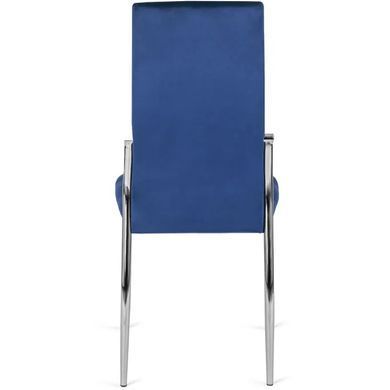 Стілець оксамитовий MEBEL ELITE MOLLY Velvet Темно-синій фотографія