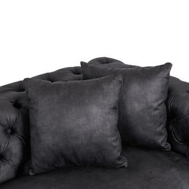 Диван MEBEL ELITE SORRENTO 3SЧорний фотографія