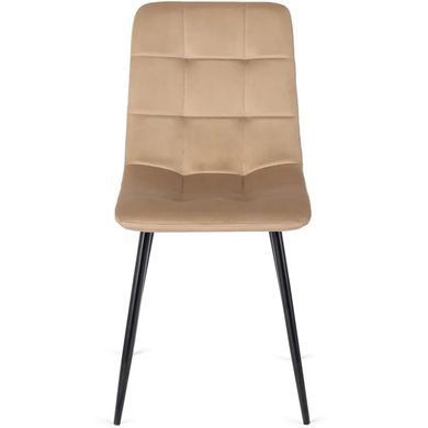 Стул бархатный MEBEL ELITE PERU Velvet, Бежевый фотография