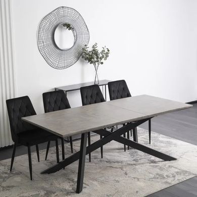 Стол раскладной MEBEL ELITE HAMILTON 160(200)х90 Серый бетон фотография