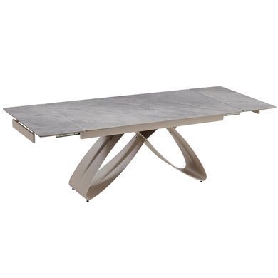 Стіл розкладний MEBEL ELITE LUIGI 160(240)х90 см Сірийм мармур/кашемір фотографія