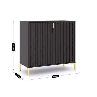 Комод MEBEL ELITE TORELLO 88 Черный фотография