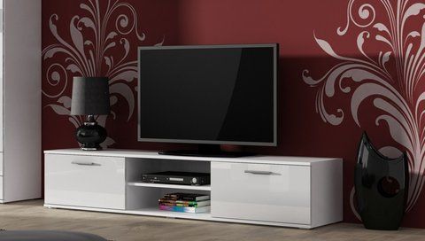 ТВ Тумба SOHO RTV Cama 180 Білий Мат / Білий Глянець фотографія