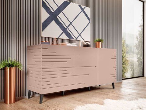 Комод NOVA Cama 155 Рожевий Мат фотографія