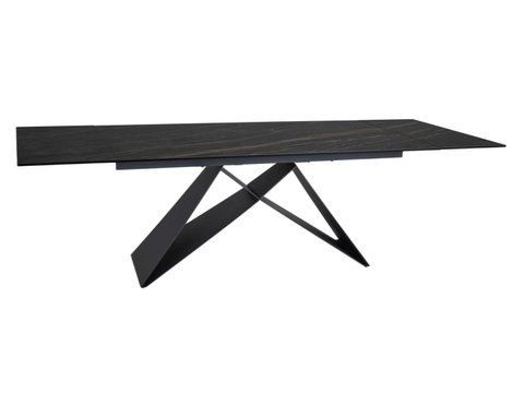 Стол Обеденный WESTIN CERAMIC Signal NOIR DESIRE 160(240)X90 Черный Мат / Черный Мат фотография