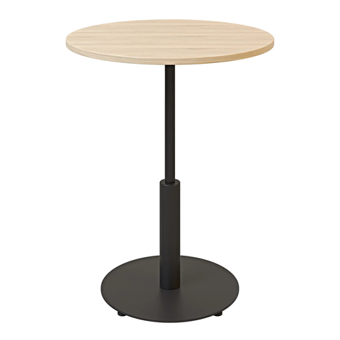 Стол Ibiza R light Lovko 60x60 Черный металл/дуб фотография