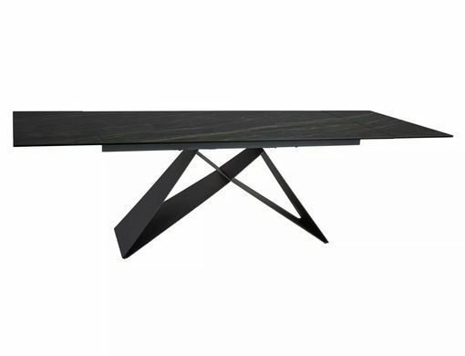 Стіл Обідній WESTIN CERAMIC Signal NOIR DESIRE 160(240)X90 Чорний Мат / Чорний Мат фотографія