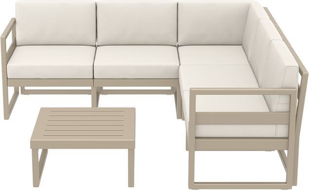 Комплект меблів для тераси Siesta Onto Mykonos Lounge Corner Set Taupe Бежевий