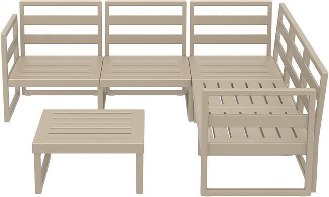 Комплект меблів для тераси Siesta Onto Mykonos Lounge Corner Set Taupe Бежевий