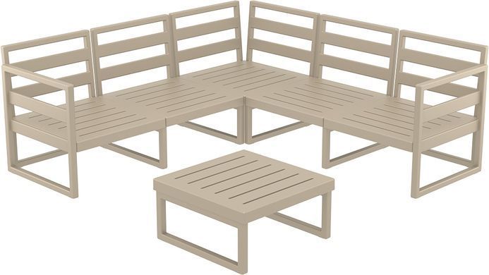Комплект меблів для тераси Siesta Onto Mykonos Lounge Corner Set Taupe Бежевий