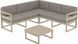 Комплект меблів для тераси Siesta Onto Mykonos Lounge Corner Set Taupe Бежевий