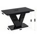 Комплект стіл розкладний MEBEL ELITE CLARK 120(160)х80 см Чорний +4 стільці ROBIN сірий