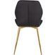 Стул бархатный MEBEL ELITE LUCKY Velvet Черный/ Золотой