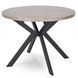 Стол раскладной круглый MEBEL ELITE DORIAN 80(160)х80 см Бетон