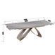 Стіл розкладний MEBEL ELITE LUIGI 160(240)х90 см Сірийм мармур/кашемір