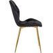 Стул бархатный MEBEL ELITE LUCKY Velvet Черный/ Золотой