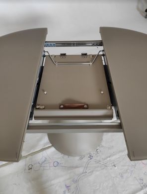 Стіл розкладний TML-651 VETRO 105x105 Капучино фотографія