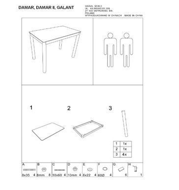 Стіл Розкладний FRESNO Signal 120(180)x80 Дуб Артизан / Чорний фотографія