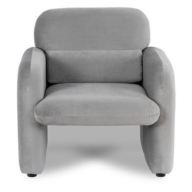 Крісло MEBEL ELITE TOGO Velvet Сірий фотографія