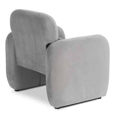 Крісло MEBEL ELITE TOGO Velvet Сірий фотографія